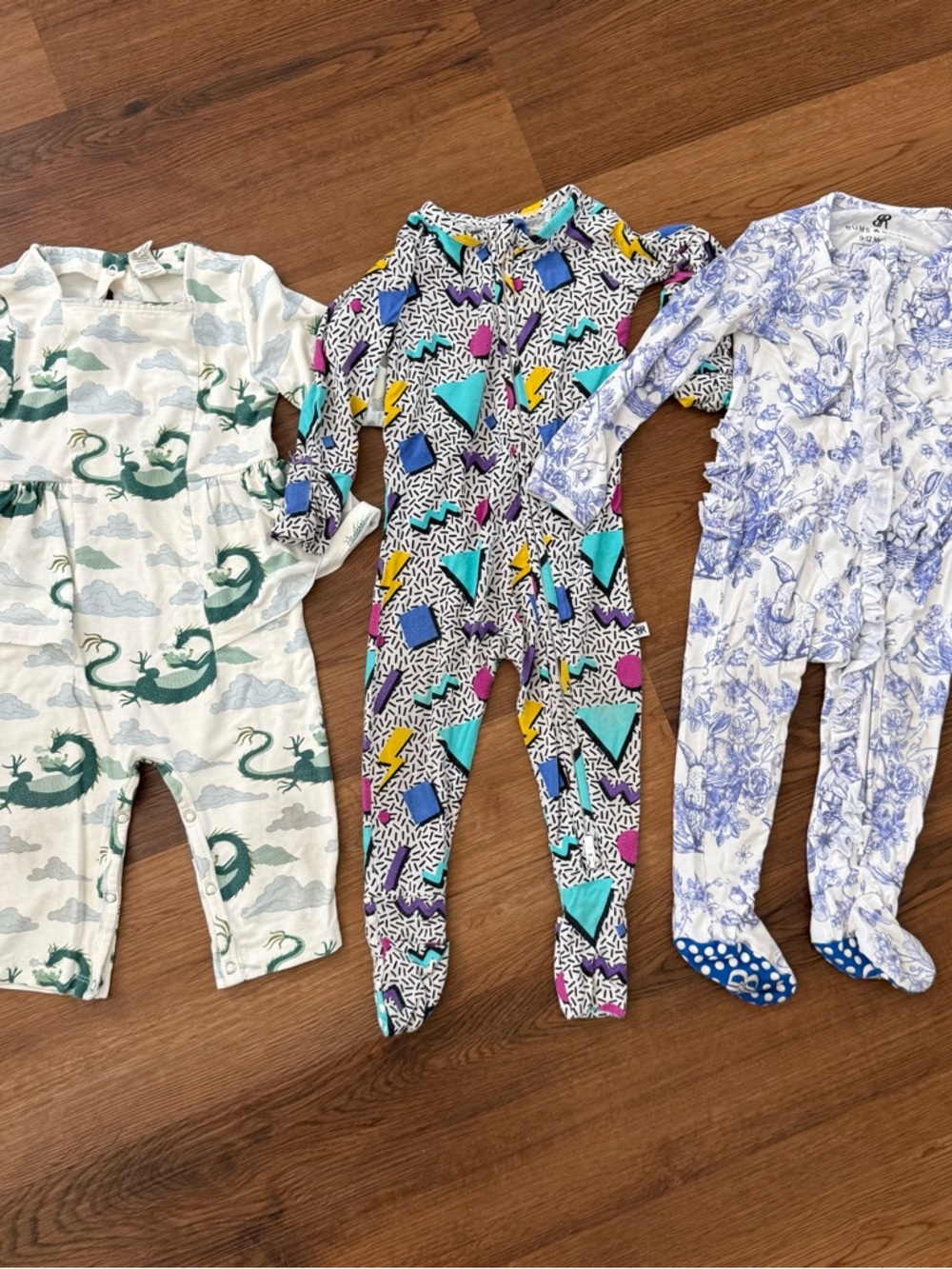 Baby/Toddler One-Piece Footed Pajamas Kate Quinn bum & roses